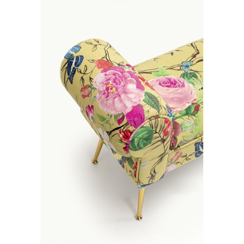 Banc jaune à fleurs - Wing Flower Fever - Kare Design