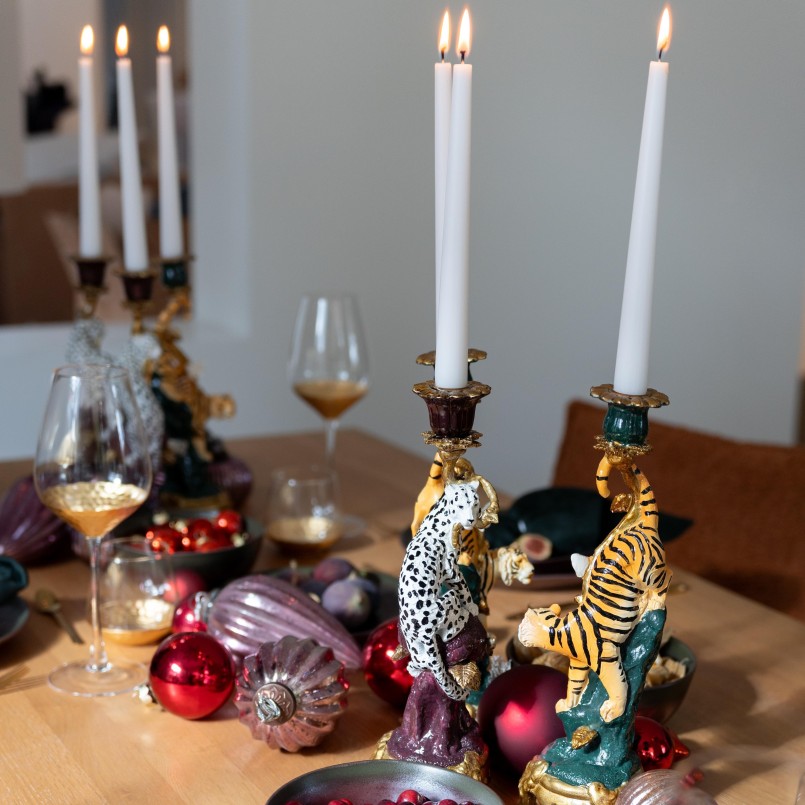 Bougeoir tigre sur un rocher - Kare Design