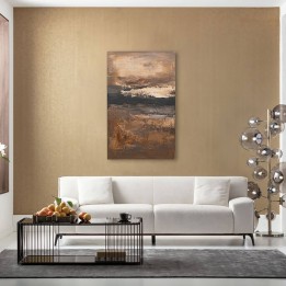 Tableau abstrait marron - Dusty Horizon - Kare Design