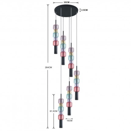 Pendant Lamp Candy Bar Colore 41cm Kare Design