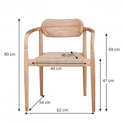 Tuinstoel met armleuningen Sole Mio Kare Design