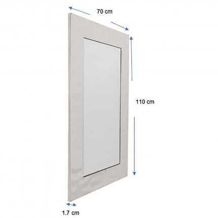 Wall Mirror Caldera 110x70cm chrome Kare Design