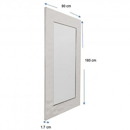 Miroir Caldera 180x90cm chrome Kare Design