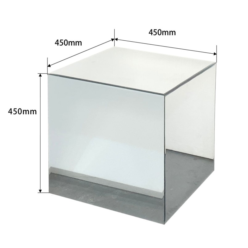 Table d'appoint carrée en verre miroir - Luxury - Kare Design
