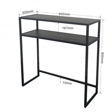 Console Loftie 80x30cm noire Kare Design
