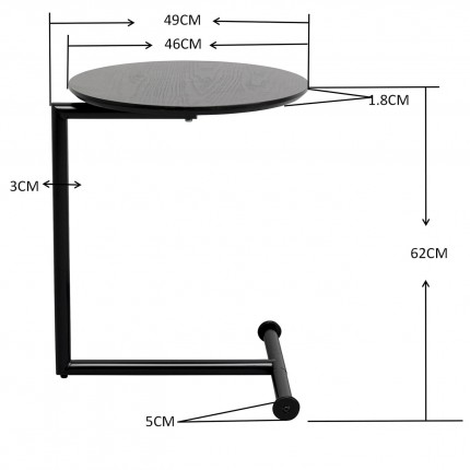 Bijzettafel Easy Living beige Kare Design