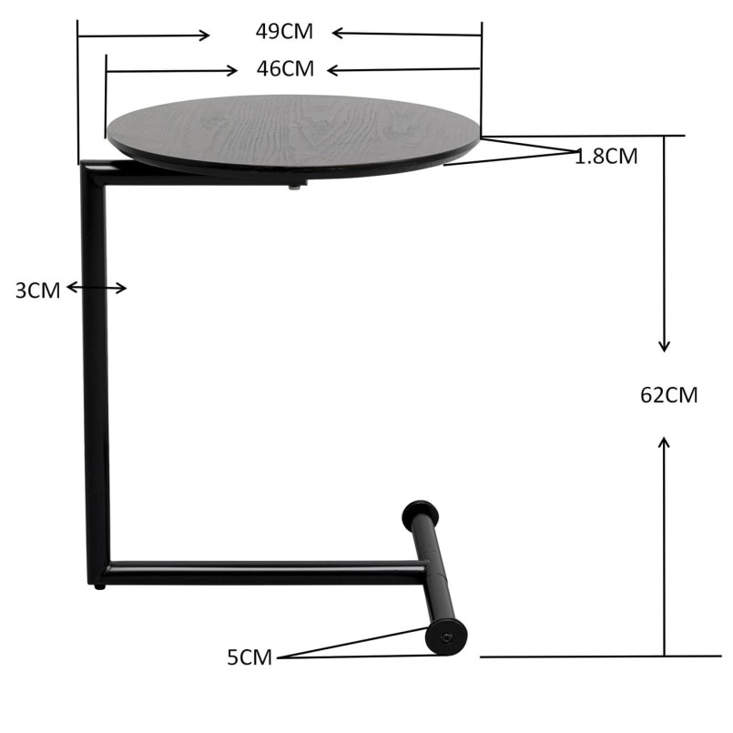 Table d'appoint beige - Easy Living - Kare Design