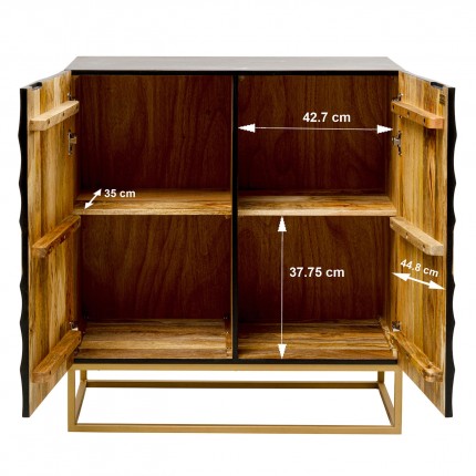 Dressoir Madeira 2 deuren zwart Kare Design