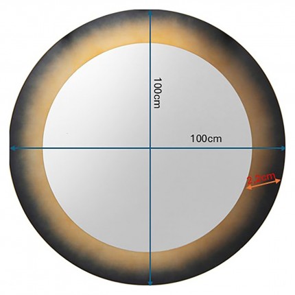 Wall Mirror Prezioso Ø100cm Kare Design