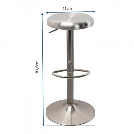Bar stool Kalea silver Kare Design
