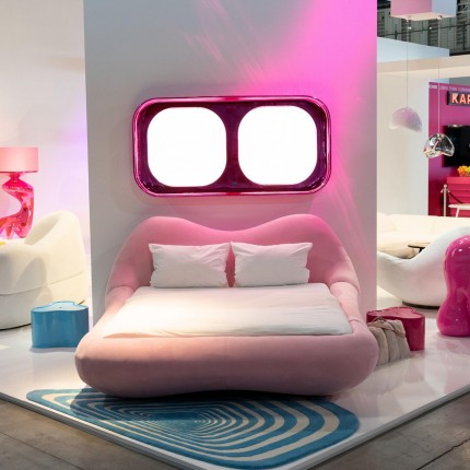 Bed Fluid Dreams pink 180x200cm Kare Design
