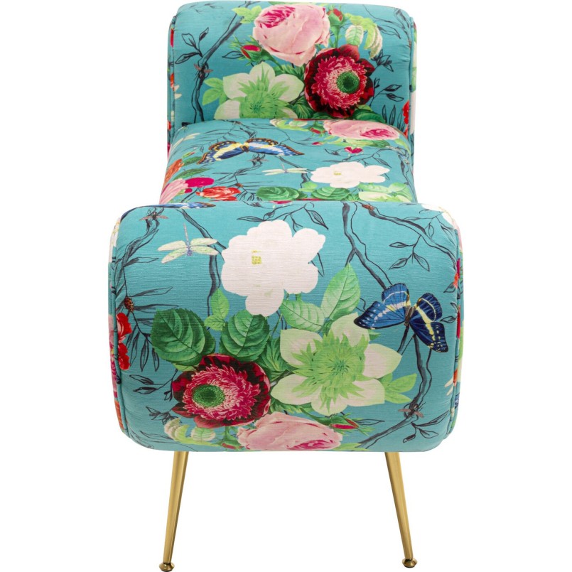 Banquette Trono Flower Fever bleu 140cm