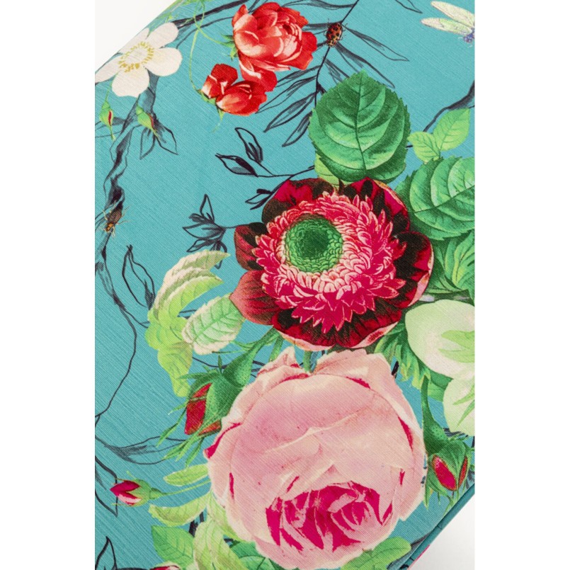 Banquette Trono Flower Fever bleu 140cm