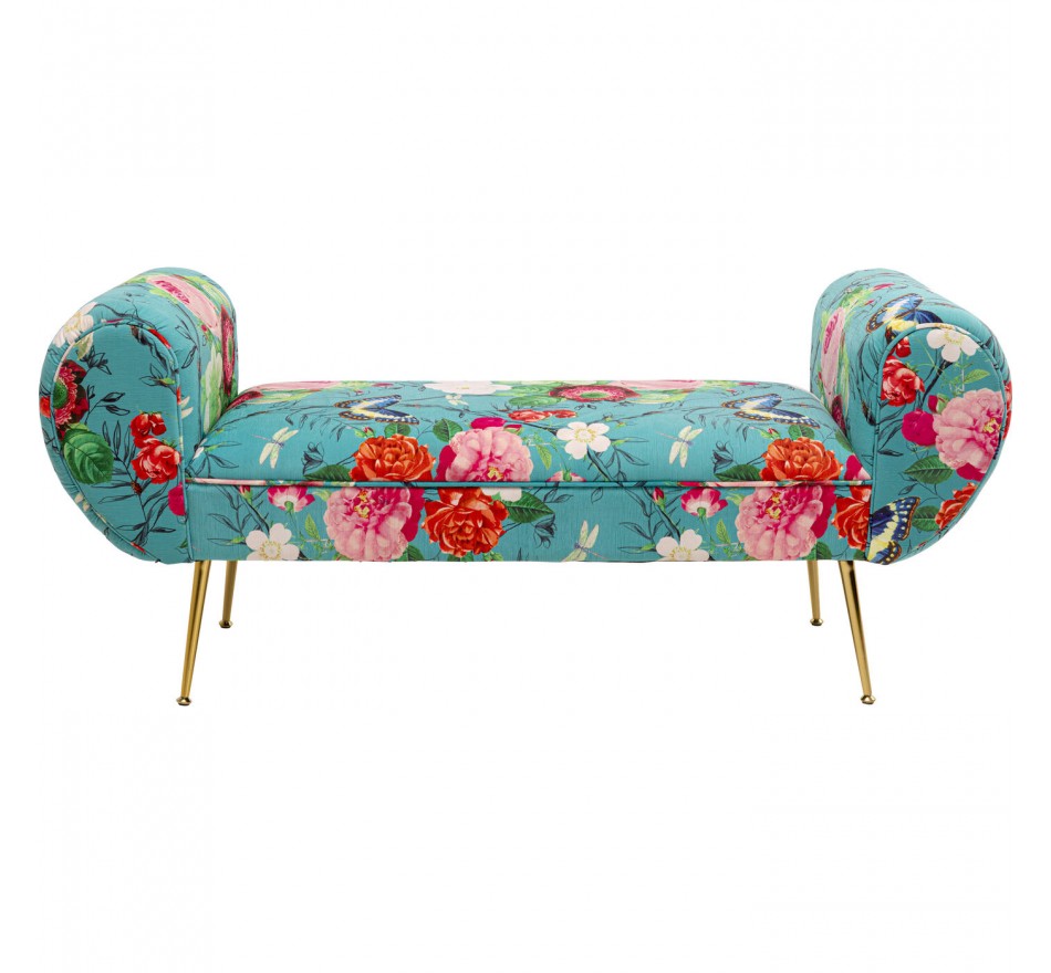 Bench Trono Flower Fever blue Kare Design