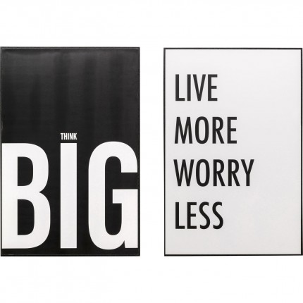 Tableaux Frame Big More set de 2 Kare Design