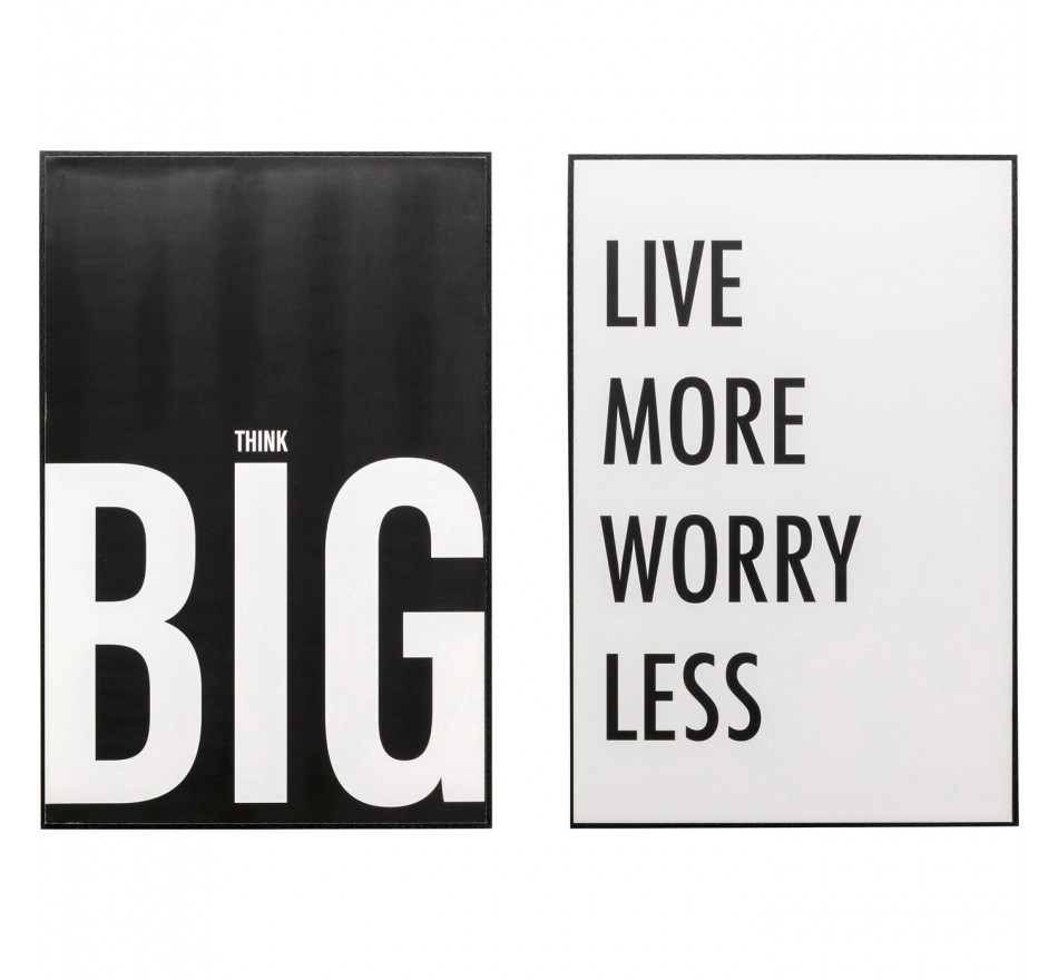 Tableaux Frame Big More set de 2 Kare Design