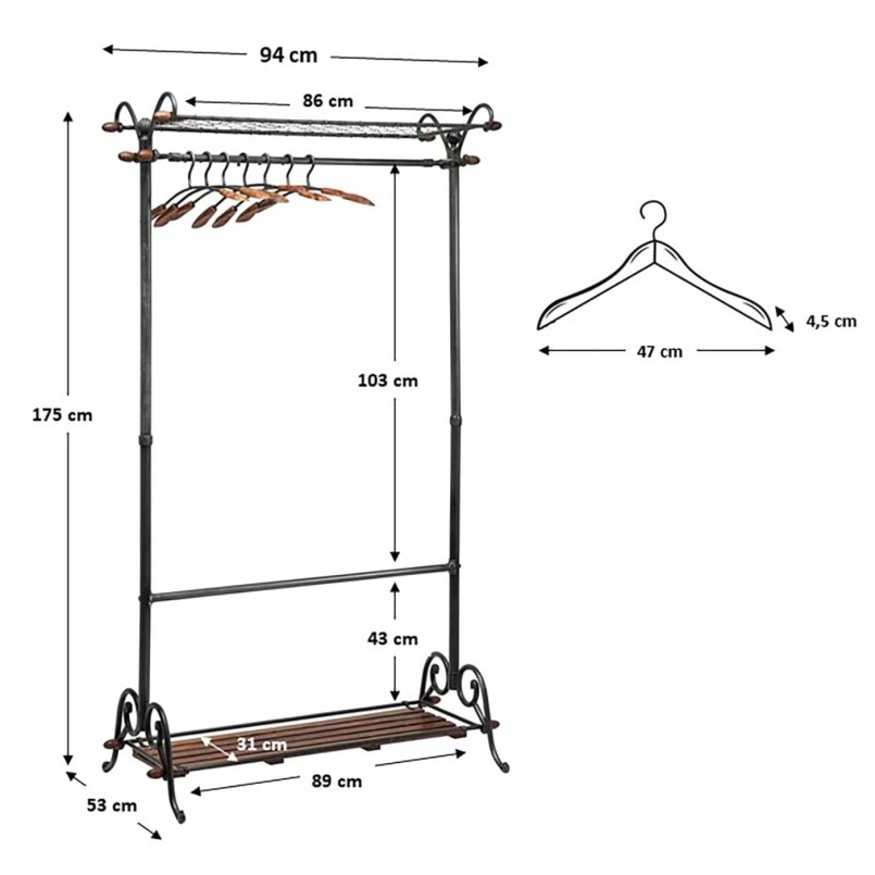 Industriële kapstok - Cosmopolitan - Kare Design