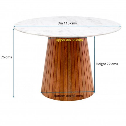Table Grace 115cm Kare Design