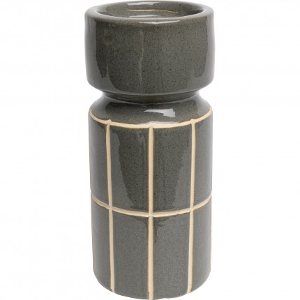 Candle Holder Bliss Tile 25cm dark grey Kare Design