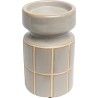 Porte-bougies Bliss Tile gris clair 18cm