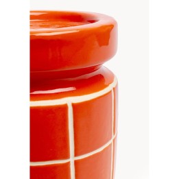 Porte-bougies Bliss Tile orange 14cm