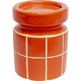 Porte-bougies Bliss Tile orange 14cm