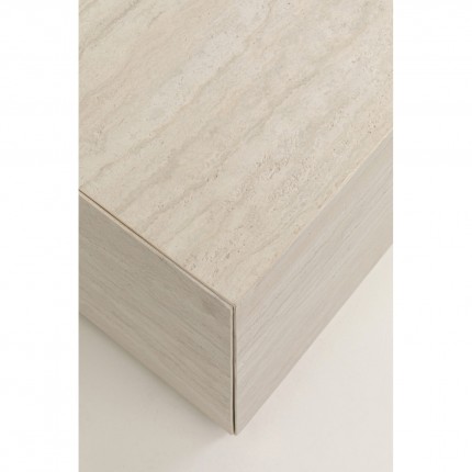 Salontafel met lades Travertino 80x60cm Kare Design