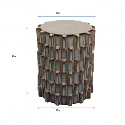 Bijzettafel Arrivato Sting Ø35cm blauw Kare Design