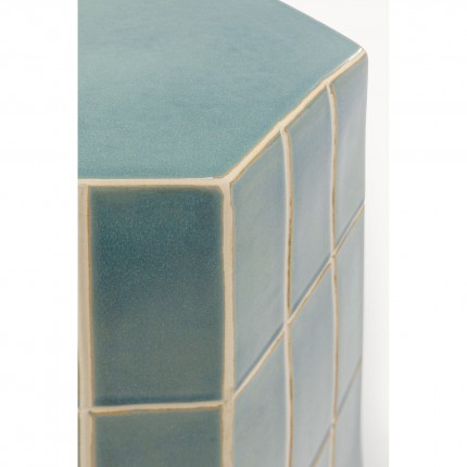 Table d'appoint Bliss Tile 41cm bleue Kare Design