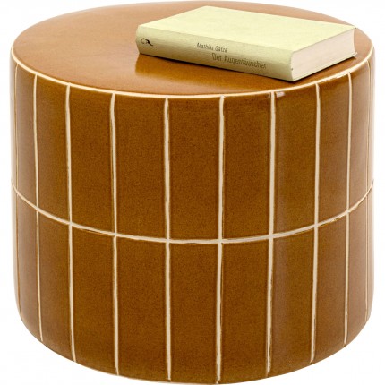Side Table Bliss Tile Ø42cm brown Kare Design