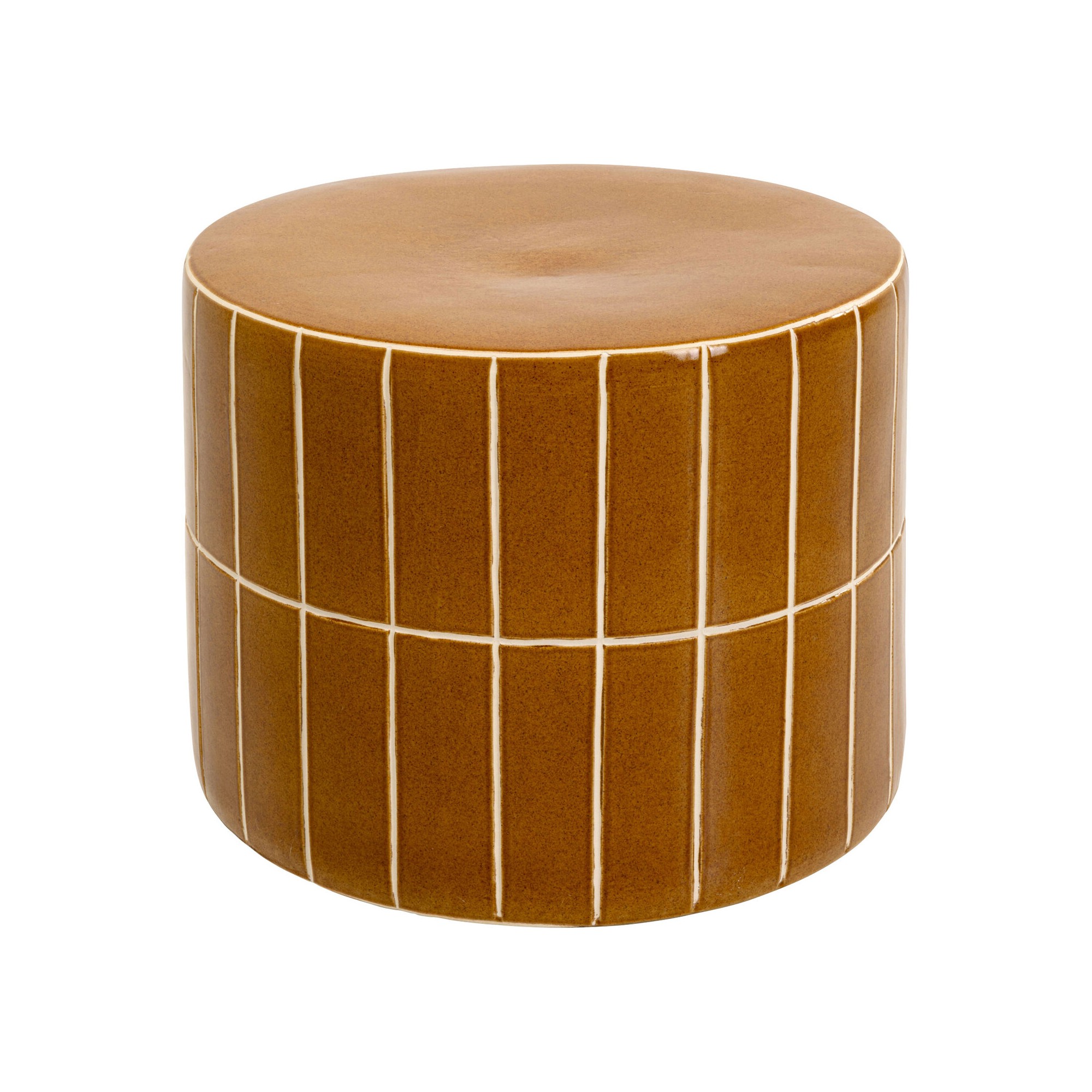 Table d appoint Bliss Tile orange Ø42cm