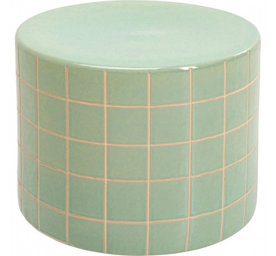 Bijzettafel Bliss Tile Ø42cm groen Kare Design
