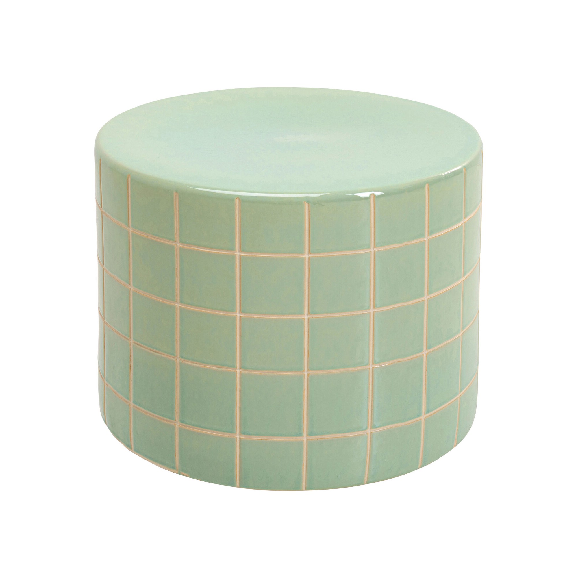 Table d appoint Bliss Tile vert Ø42cm
