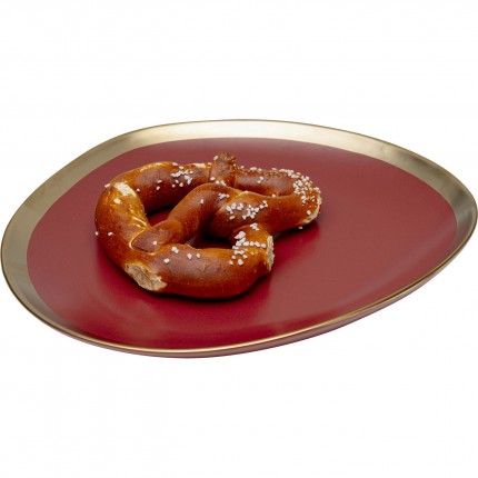 Assiettes creuses Vibrations 19cm rouges set de 4 Kare Design