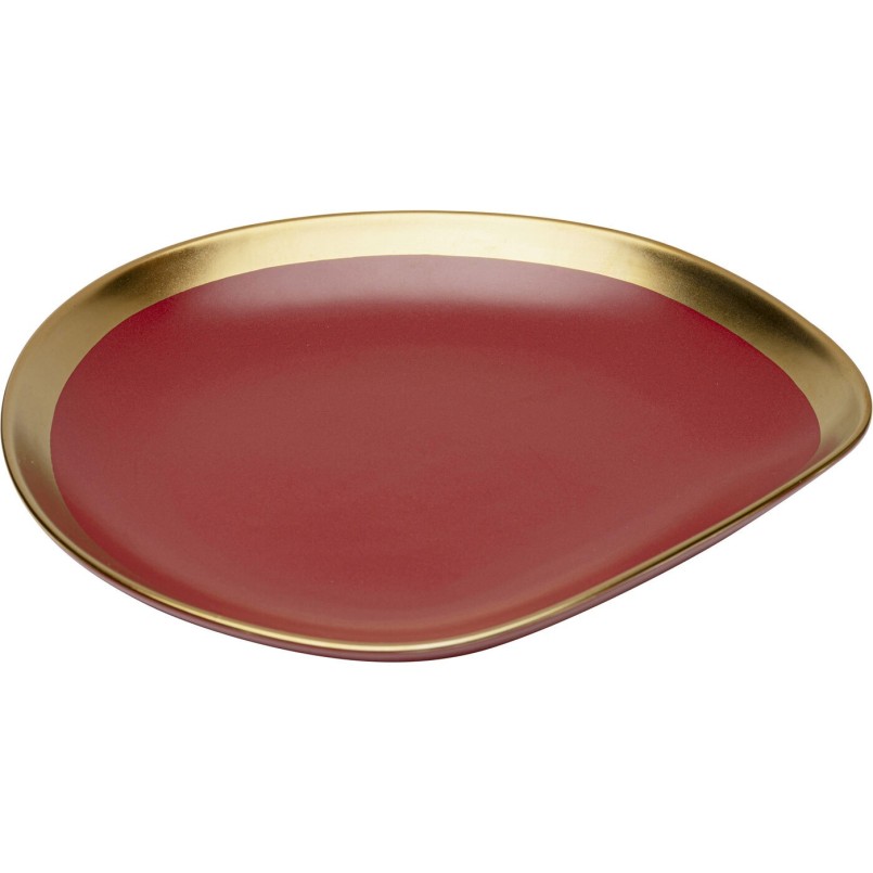 Assiette Vibrations rouge Ø27cm