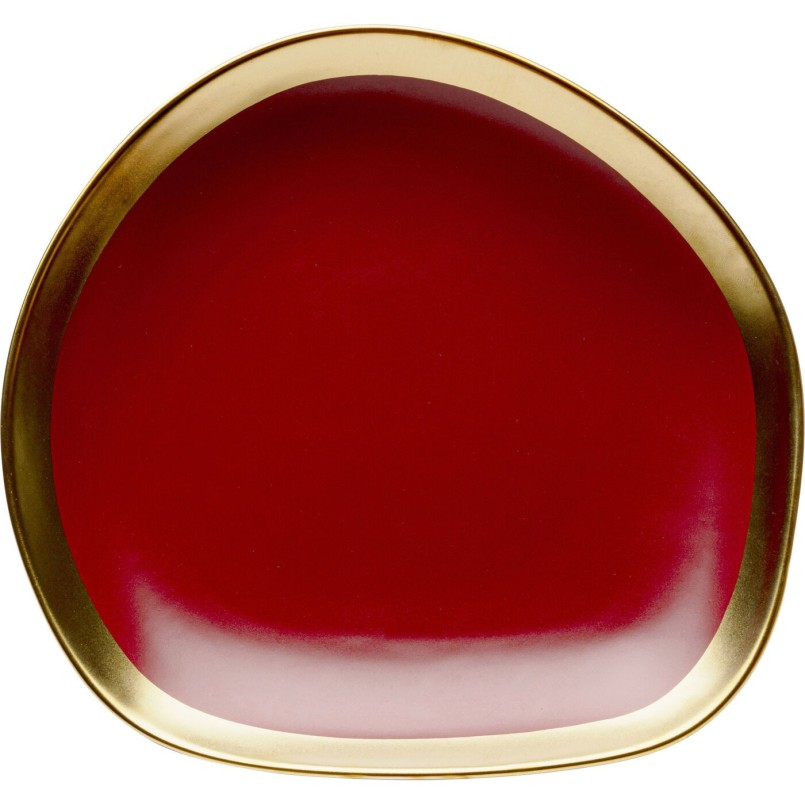 Assiette Vibrations rouge Ø27cm