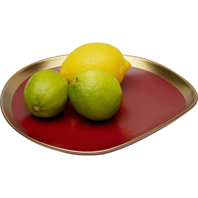 Assiette Vibrations rouge Ø27cm