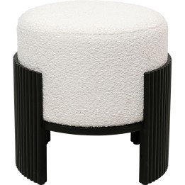 Tabouret Samu noir Ø43cm