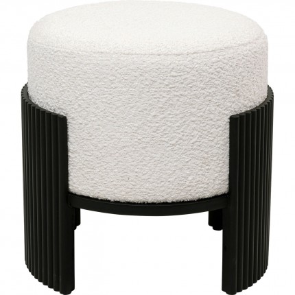 Tabouret Samu blanc et noir 43cm Kare Design