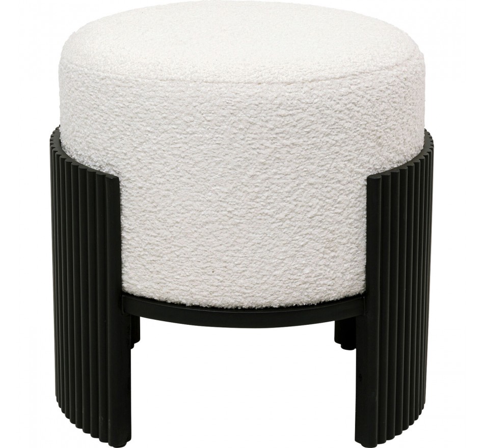Stool Samu Ø43cm black Kare Design