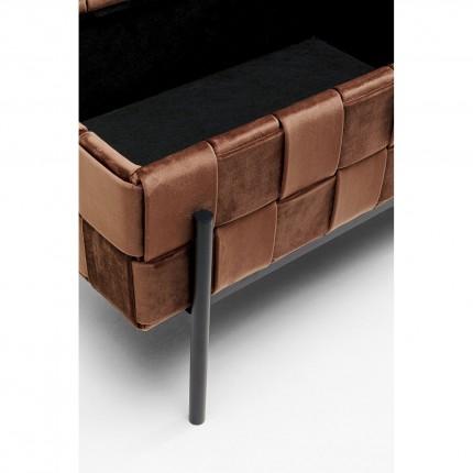Opbergbank Weave bruin Kare Design