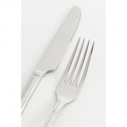 Cutlery Andrina silver (16-part) Kare Design