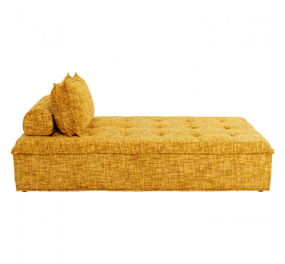 Méridienne Portofino jaune 183cm Kare Design