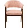 Chair with armrests Jonte pink Kare Design