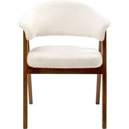 Chair with armrests Jonte cream Kare Design