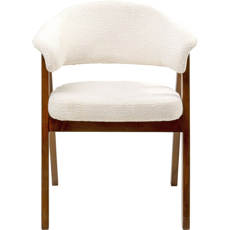 Chair with armrests Jonte cream Kare Design