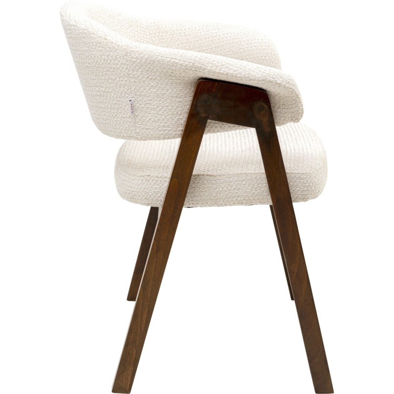 Chair with armrests Jonte cream Kare Design