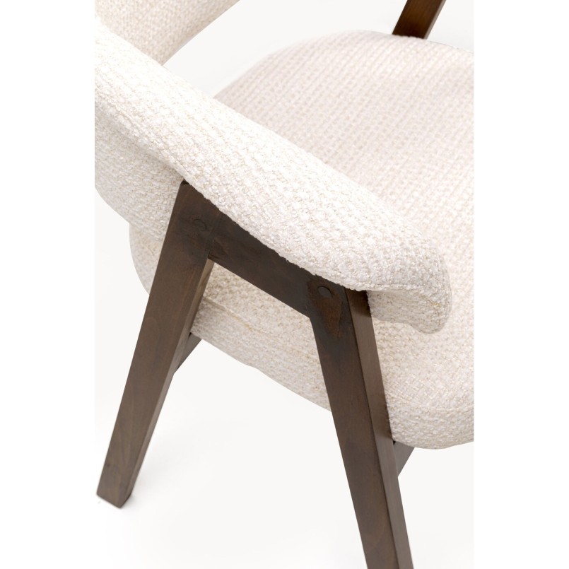 Chair with armrests Jonte cream Kare Design