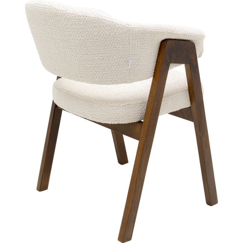 Chair with armrests Jonte cream Kare Design