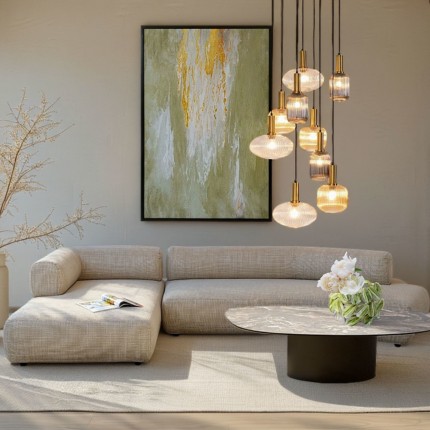 Hoekbank Bow links creme Kare Design